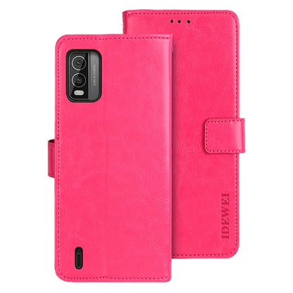 IDEWEI For Nokia C210 Case Flip Leather Wallet Phone Cover Crazy Horse Texture Phone Shell