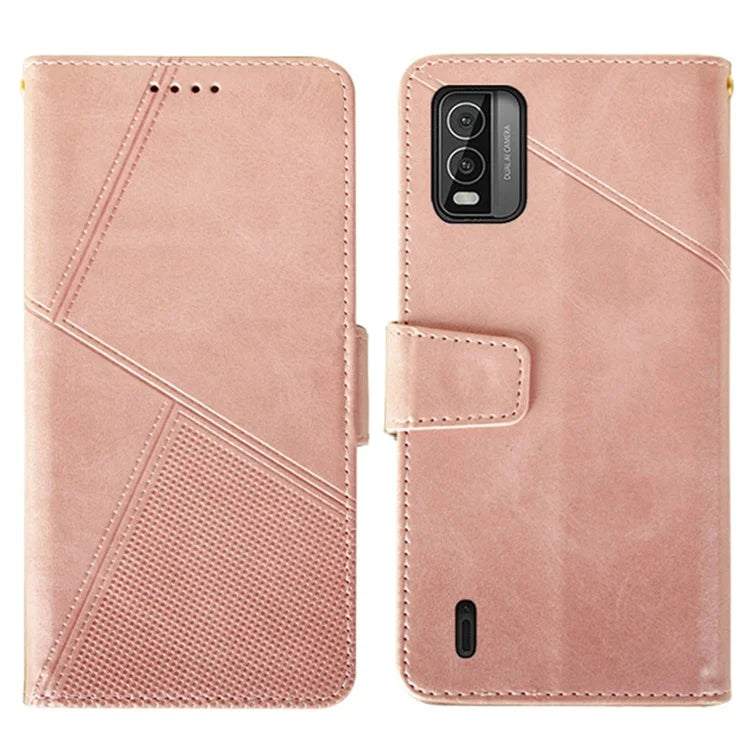 IDEWEI For Nokia C210 Case Anti-scratch Calf Texture Protective Cover with Stand and Wallet