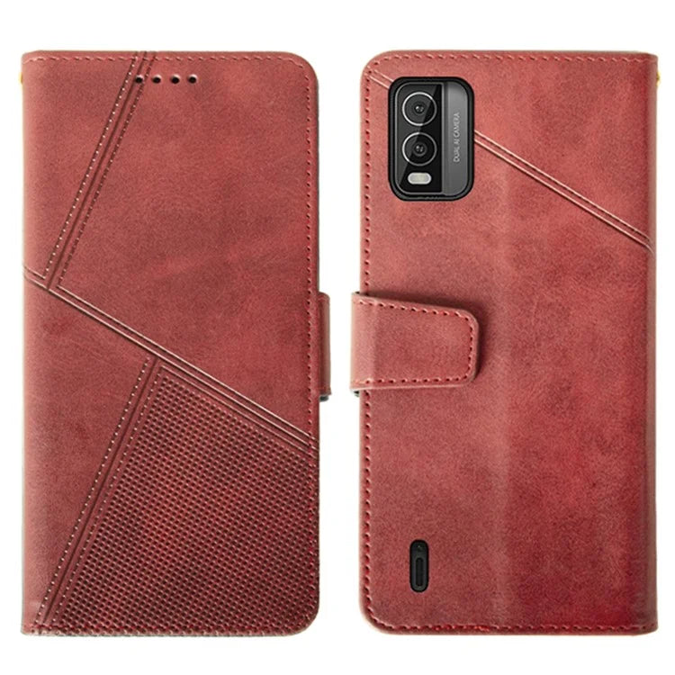 IDEWEI For Nokia C210 Case Anti-scratch Calf Texture Protective Cover with Stand and Wallet