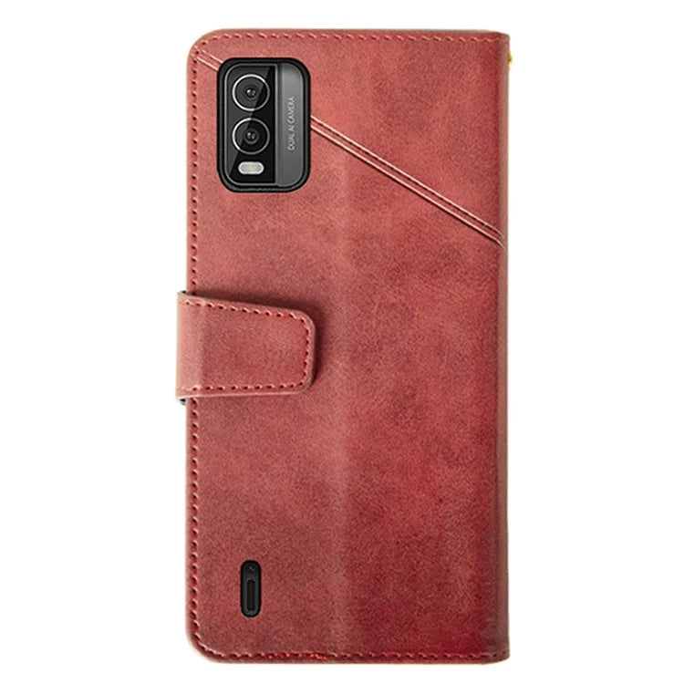 IDEWEI For Nokia C210 Case Anti-scratch Calf Texture Protective Cover with Stand and Wallet