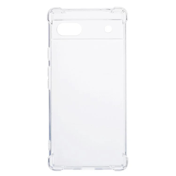 For Google Pixel 6a Clear Case Reinforced Four Corner Phone TPU Cover