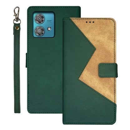 IDEWEI For Motorola Edge 40 Neo 5G Case Card Holder PU Leather Flip Phone Cover