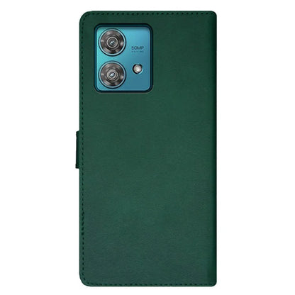 IDEWEI For Motorola Edge 40 Neo 5G Case Card Holder PU Leather Flip Phone Cover