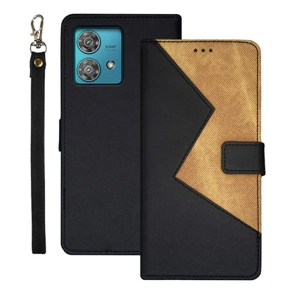IDEWEI For Motorola Edge 40 Neo 5G Case Card Holder PU Leather Flip Phone Cover
