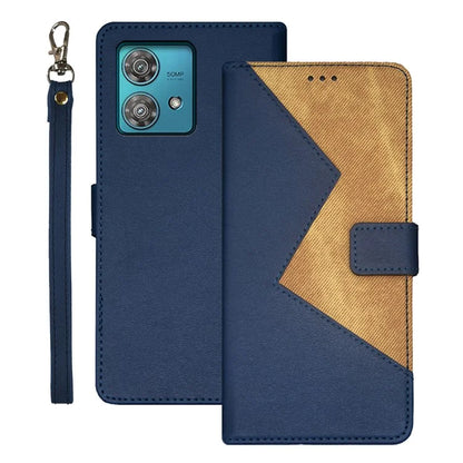 IDEWEI For Motorola Edge 40 Neo 5G Case Card Holder PU Leather Flip Phone Cover