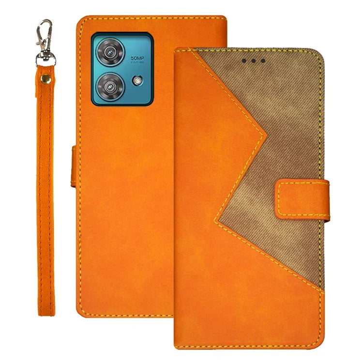 IDEWEI For Motorola Edge 40 Neo 5G Case Card Holder PU Leather Flip Phone Cover