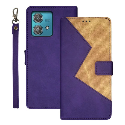 IDEWEI For Motorola Edge 40 Neo 5G Case Card Holder PU Leather Flip Phone Cover