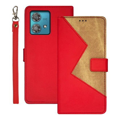 IDEWEI For Motorola Edge 40 Neo 5G Case Card Holder PU Leather Flip Phone Cover