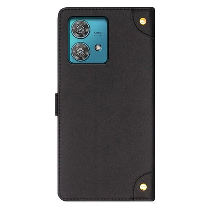 IDEWEI For Motorola Edge 40 Neo 5G Case Card Slot Holder Stand PU Leather Phone Cover