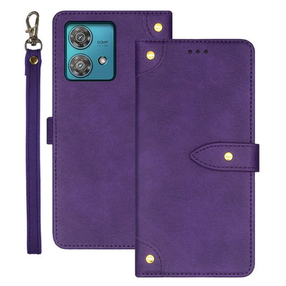 IDEWEI For Motorola Edge 40 Neo 5G Case Card Slot Holder Stand PU Leather Phone Cover