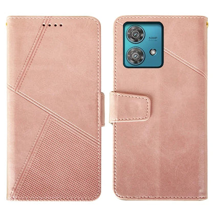 IDEWEI For Motorola Edge 40 Neo 5G Case  PU Leather+TPU Calf Texture Phone Protector