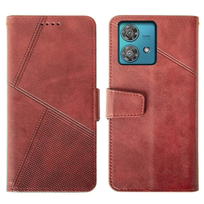 IDEWEI For Motorola Edge 40 Neo 5G Case  PU Leather+TPU Calf Texture Phone Protector