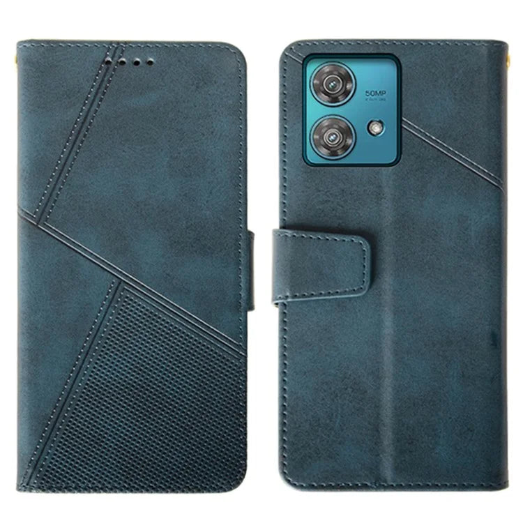 IDEWEI For Motorola Edge 40 Neo 5G Case  PU Leather+TPU Calf Texture Phone Protector