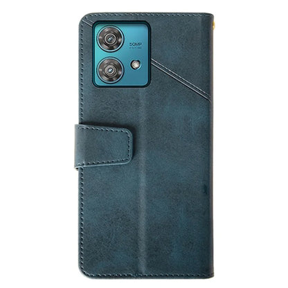 IDEWEI For Motorola Edge 40 Neo 5G Case  PU Leather+TPU Calf Texture Phone Protector
