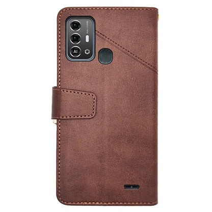 IDEWEI For ZTE Blade A53 Pro Case Scratch-resistant Calf Texture Wallet Protective Cover