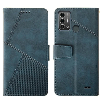 IDEWEI For ZTE Blade A53 Pro Case Scratch-resistant Calf Texture Wallet Protective Cover