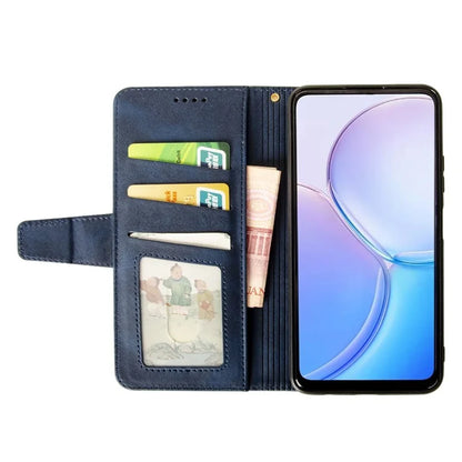 IDEWEI For ZTE Blade A53 Pro Case Scratch-resistant Calf Texture Wallet Protective Cover