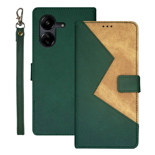 IDEWEI For Xiaomi Redmi 13C 4G / Poco C65 4G Case PU Leather Flip Phone Cover