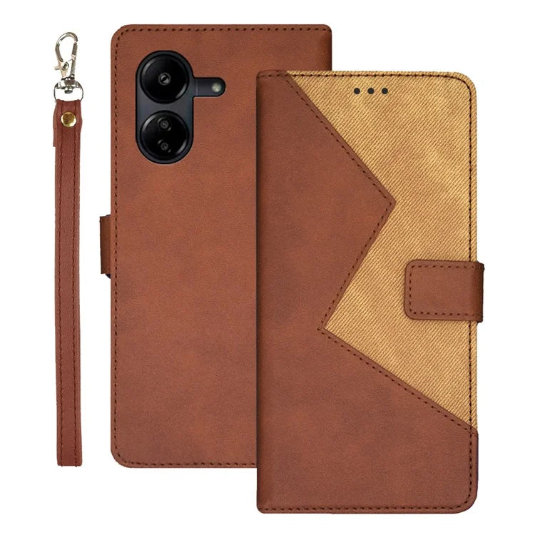 IDEWEI For Xiaomi Redmi 13C 4G / Poco C65 4G Case PU Leather Flip Phone Cover