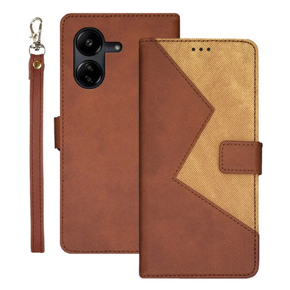IDEWEI For Xiaomi Redmi 13C 4G / Poco C65 4G Case PU Leather Flip Phone Cover