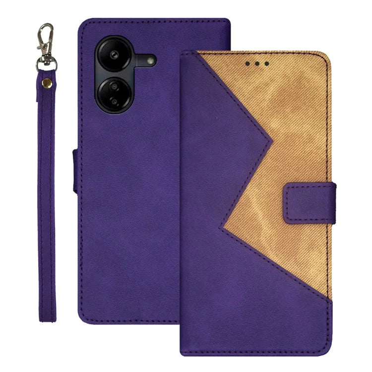 IDEWEI For Xiaomi Redmi 13C 4G / Poco C65 4G Case PU Leather Flip Phone Cover