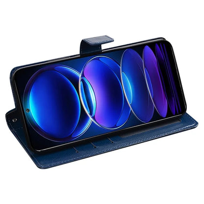 IDEWEI For Xiaomi Redmi 13C 4G / Poco C65 4G Case Mobile Phone Cover Wallet Stand PU Leather Phone Shell