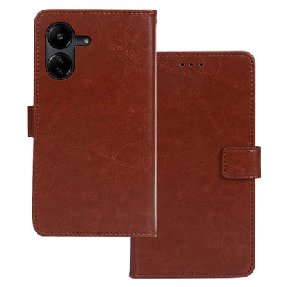 IDEWEI For Xiaomi Redmi 13C 4G / Poco C65 4G Case Mobile Phone Cover Wallet Stand PU Leather Phone Shell