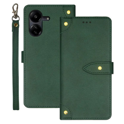 IDEWEI For Xiaomi Redmi 13C 4G / Poco C65 4G Case PU Leather Card Slots Phone Cover
