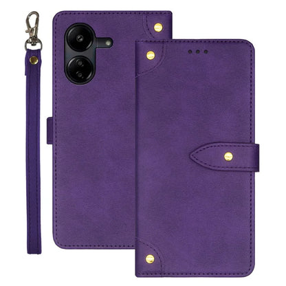 IDEWEI For Xiaomi Redmi 13C 4G / Poco C65 4G Case PU Leather Card Slots Phone Cover