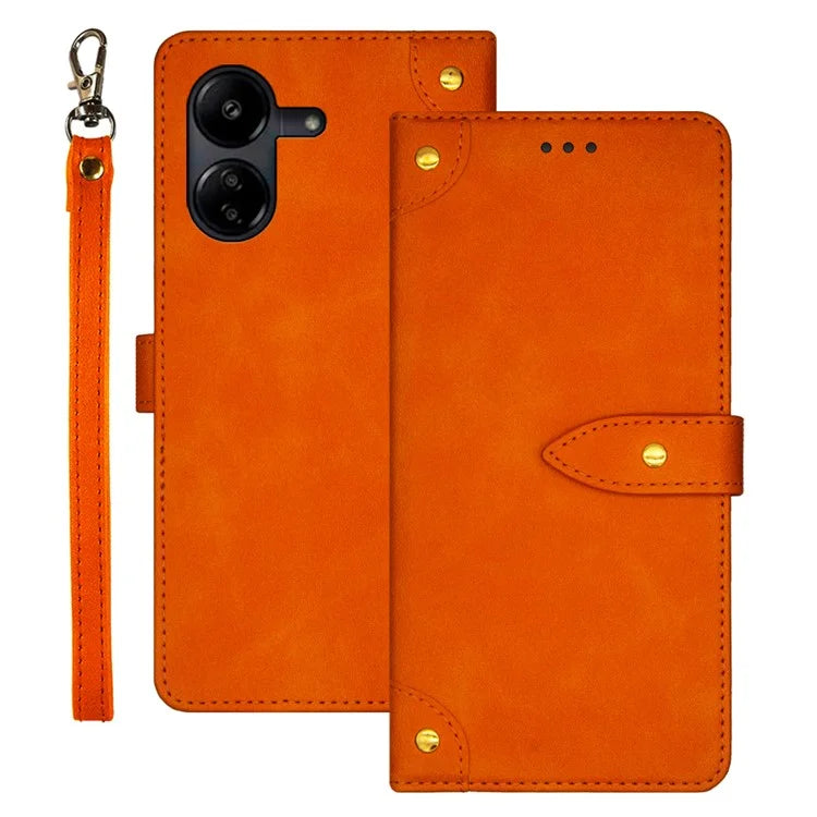 IDEWEI For Xiaomi Redmi 13C 4G / Poco C65 4G Case PU Leather Card Slots Phone Cover