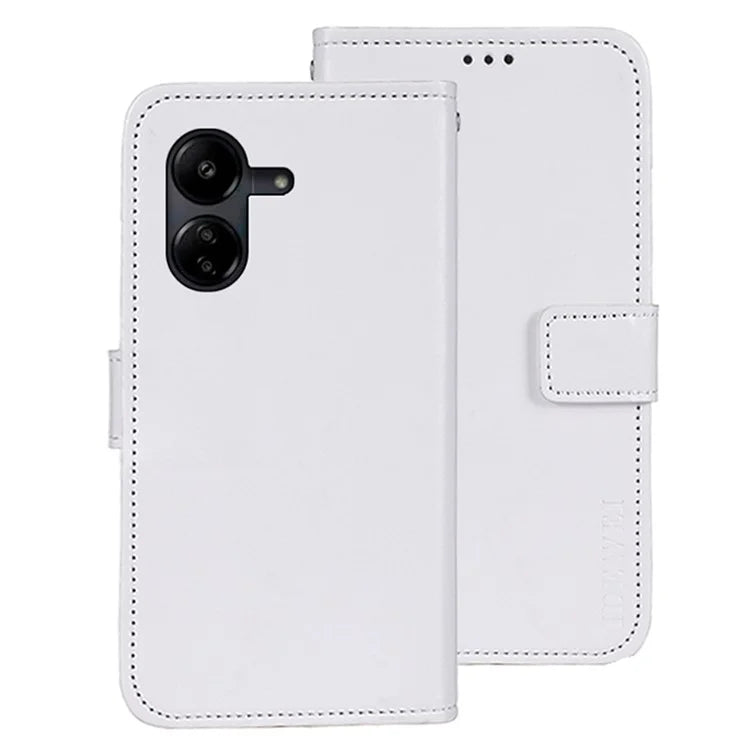 IDEWEI For Xiaomi Redmi 13C 4G / Poco C65 4G Case Leather Wallet Crazy Horse Texture Flip Phone Cover