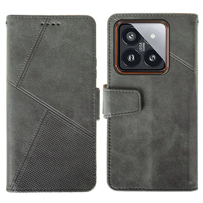 IDEWEI For Xiaomi 14 Pro Case Calf Texture Imprint Stand Wallet Cellphone Cover