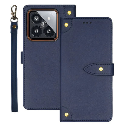 IDEWEI For Xiaomi 14 Pro PU Leather Case Flip Phone Cover with Card Holder