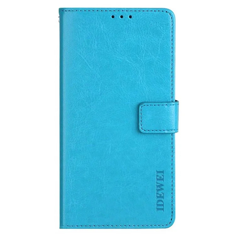 IDEWEI For Xiaomi 14 Pro Case Anti-Scratch Crazy Horse Texture Leather Wallet Phone Shell