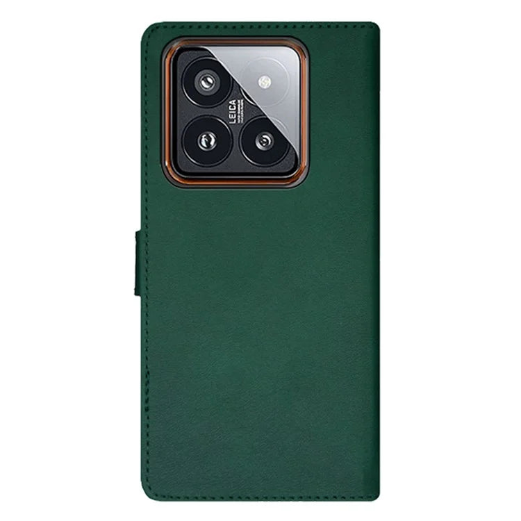 IDEWEI For Xiaomi 14 Pro PU Leather Phone Case Card Holder Slots Handbag Folio Cover