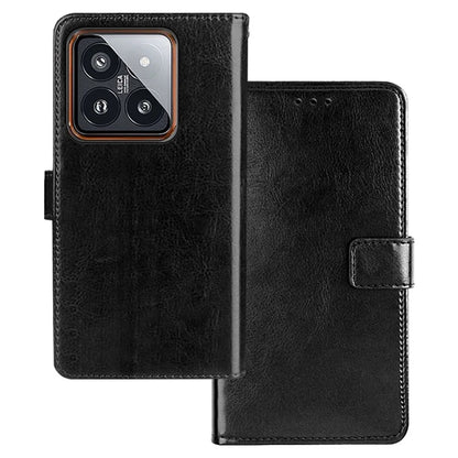 IDEWEI For Xiaomi 14 Case Wallet Stand PU Leather Magnetic Mobile Phone Cover