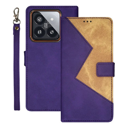 IDEWEI For Xiaomi 14 PU Leather Case Magnetic Closure Card Holder Phone Cover