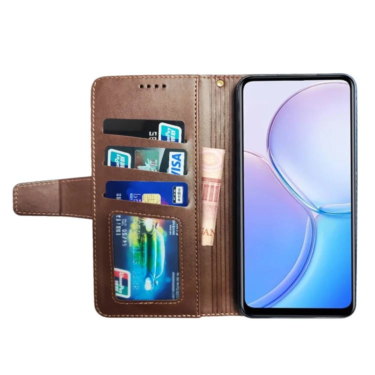 IDEWEI For Xiaomi 14 Cellphone Case Scratch-resistant Calf Texture Wallet Cover
