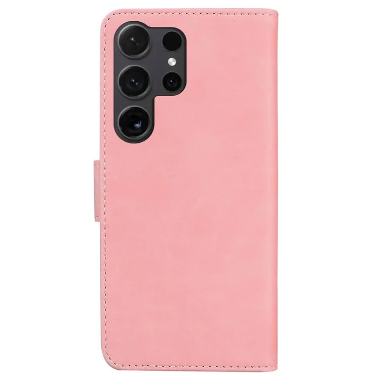 For Samsung Galaxy S24 Ultra Case Leather Butterfly Printing Wallet Phone Stand Cover