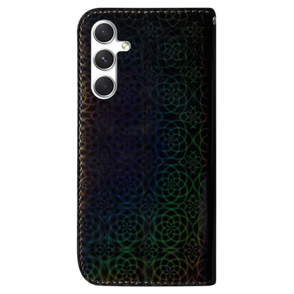 For Samsung Galaxy S24 Case Book Style Dazzling Flower Pattern Cover with Wallet