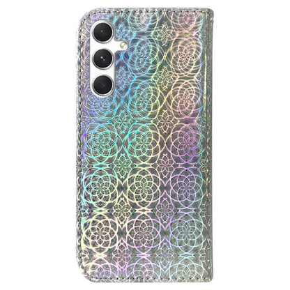 For Samsung Galaxy S24 Case Book Style Dazzling Flower Pattern Cover with Wallet