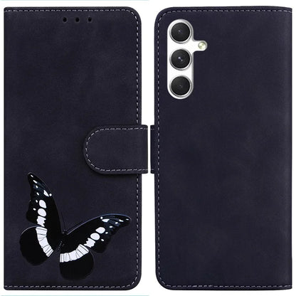 For Samsung Galaxy S24 Case Butterfly Printing Phone Cover Magnetic Clasp Leather Shell