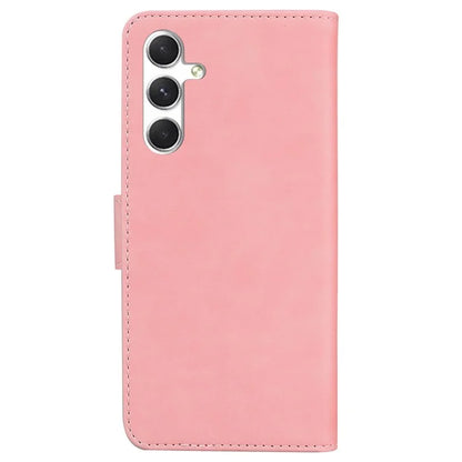 For Samsung Galaxy S24 Case Butterfly Printing Phone Cover Magnetic Clasp Leather Shell