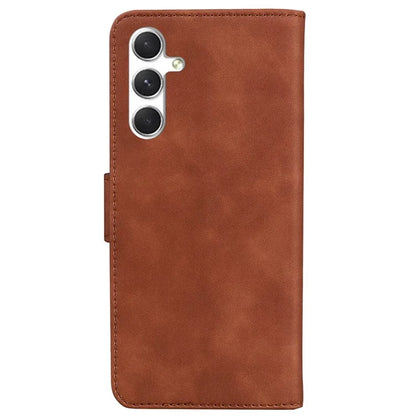 For Samsung Galaxy S24 Case Butterfly Printing Phone Cover Magnetic Clasp Leather Shell