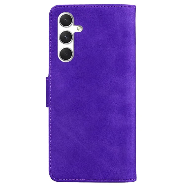 For Samsung Galaxy S24 Case Butterfly Printing Phone Cover Magnetic Clasp Leather Shell
