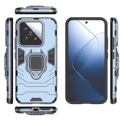 For Xiaomi 14 Case Phone Shell Anti-Scratch Kickstand PC+TPU Mobile Phone Cover