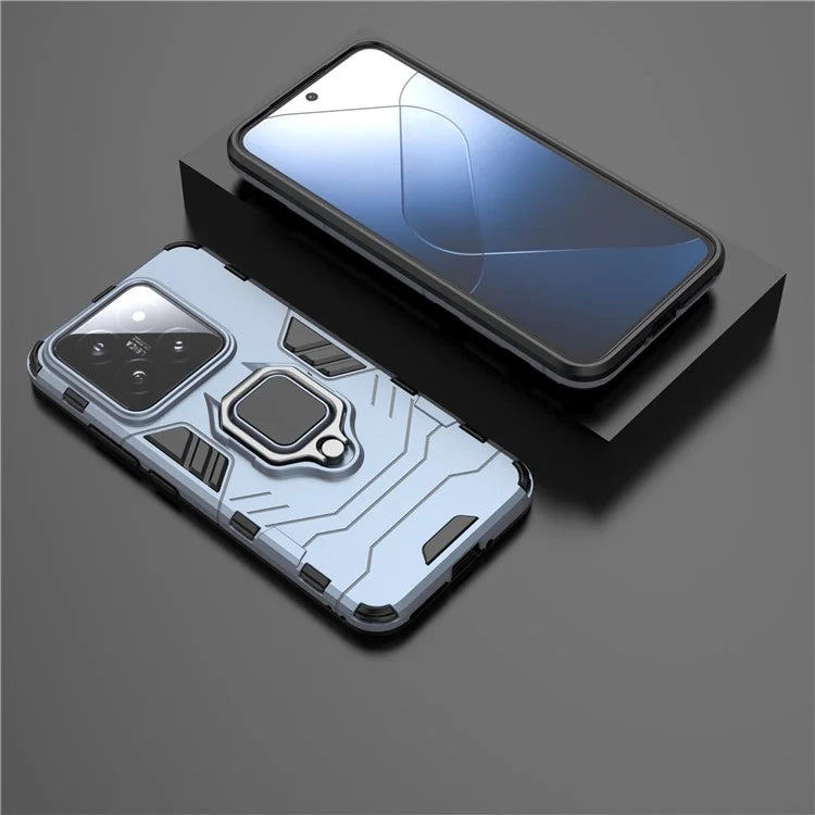 For Xiaomi 14 Case Phone Shell Anti-Scratch Kickstand PC+TPU Mobile Phone Cover