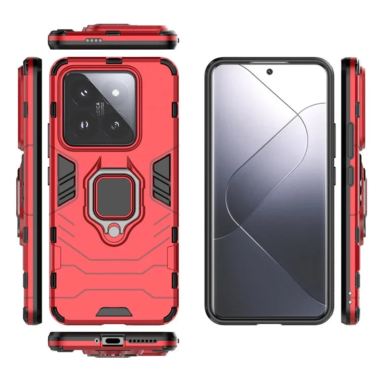For Xiaomi 14 Pro Case Shockproof Phone Cover Kickstand PC+TPU Phone Shell