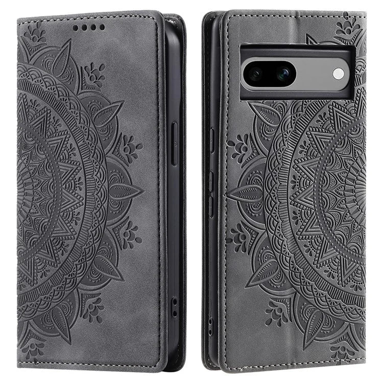 For Google Pixel 8a Case Magnetic Auto Closing Folio Flip PU Leather Cover