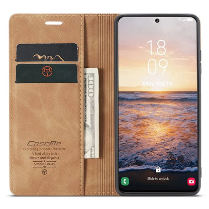 CASEME 013 Series For Samsung Galaxy S24 Case Anti-drop PU Leather Stand Cellphone Protector